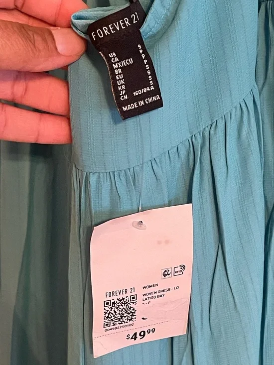 Forever 21 Turquoise Spaghetti-Strap Maxi Dress - Picture 4 of 5